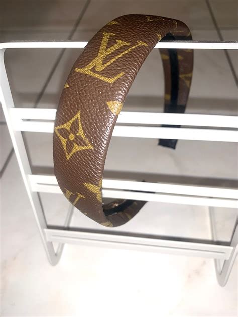 louis vuitton headband etsy|louis vuitton head scarf women.